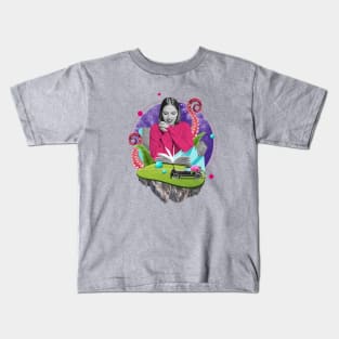 Octopus collage girl Kids T-Shirt